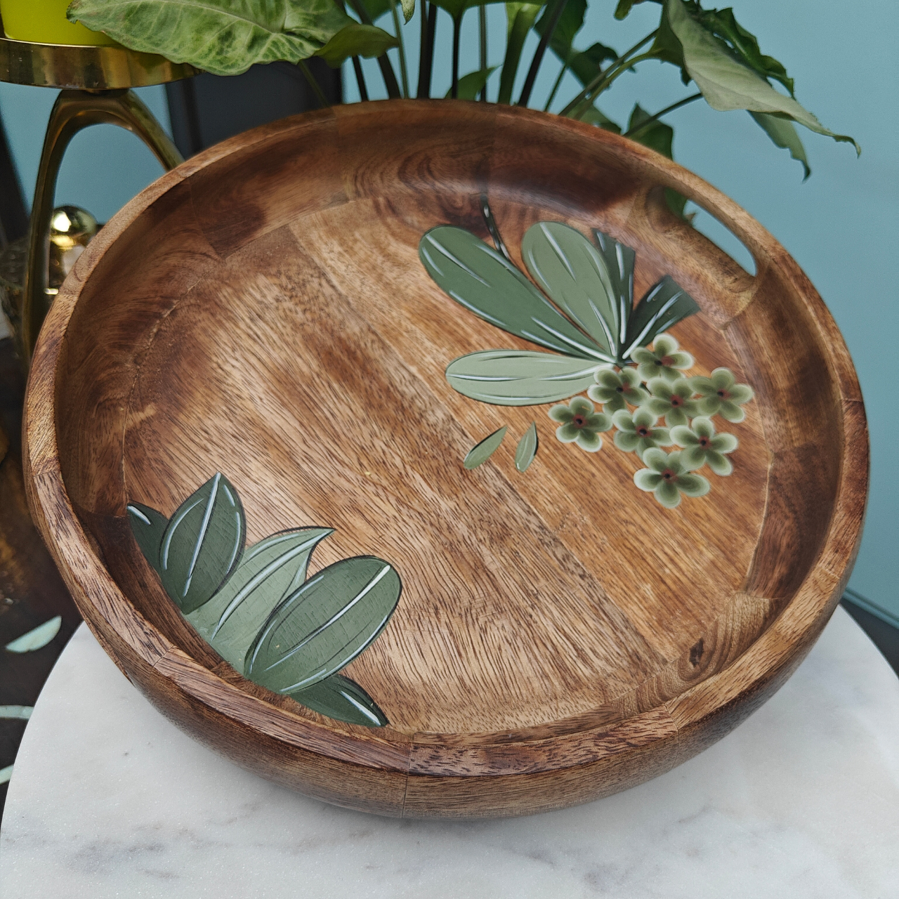 Wooden Hand-Painted Trays: A Touch of Elegance with Tatsya
