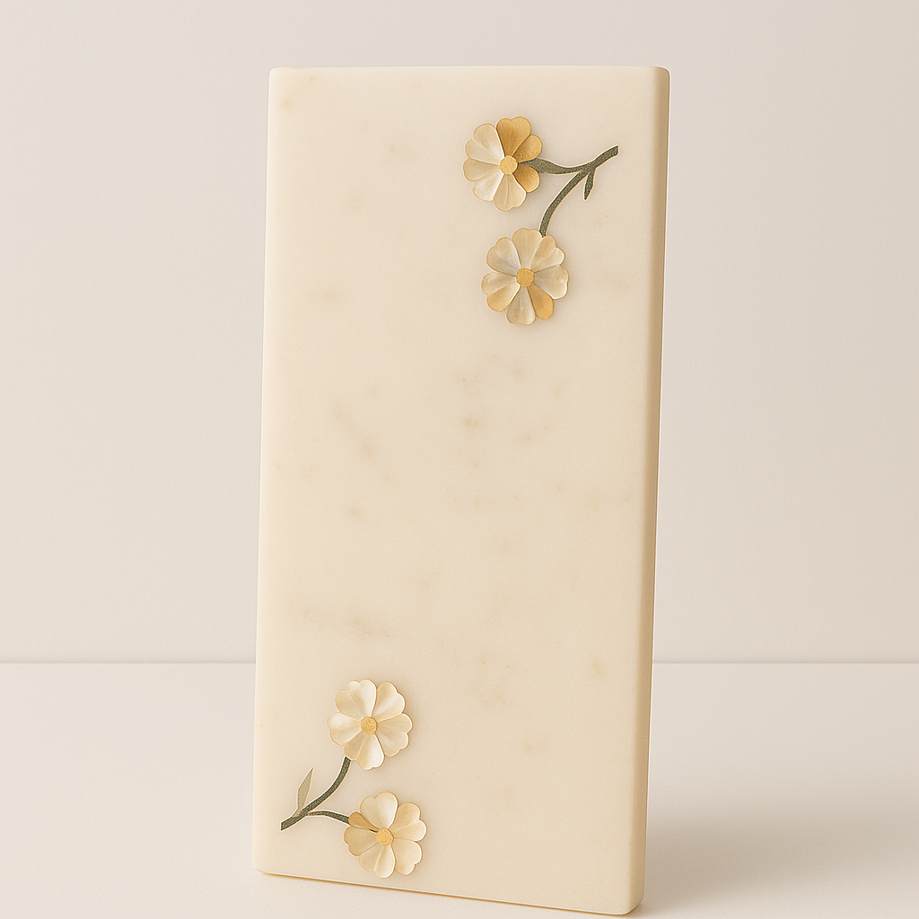 Marble & Mother of Pearl Bloom Platter