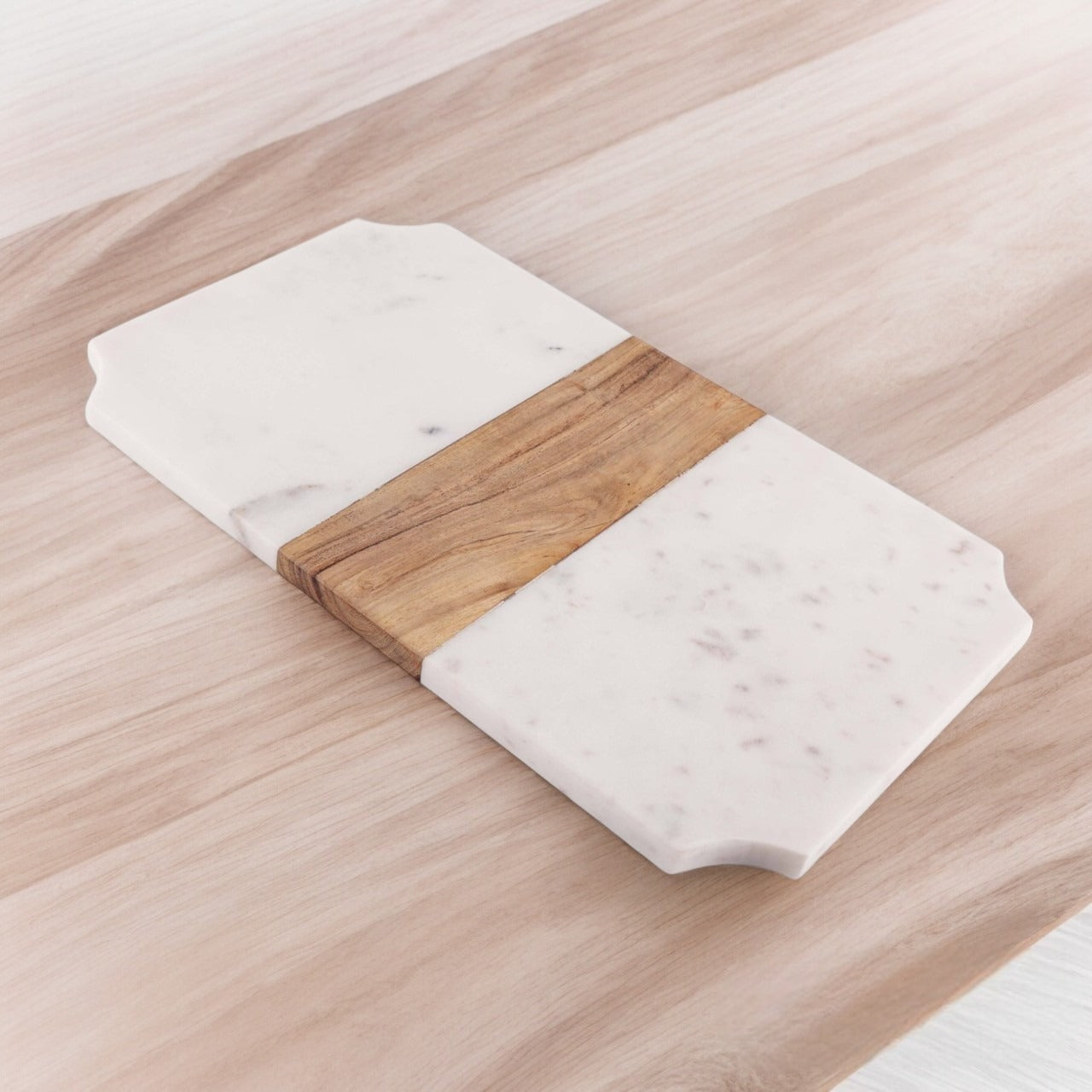 Marble-Wood Cheese Board