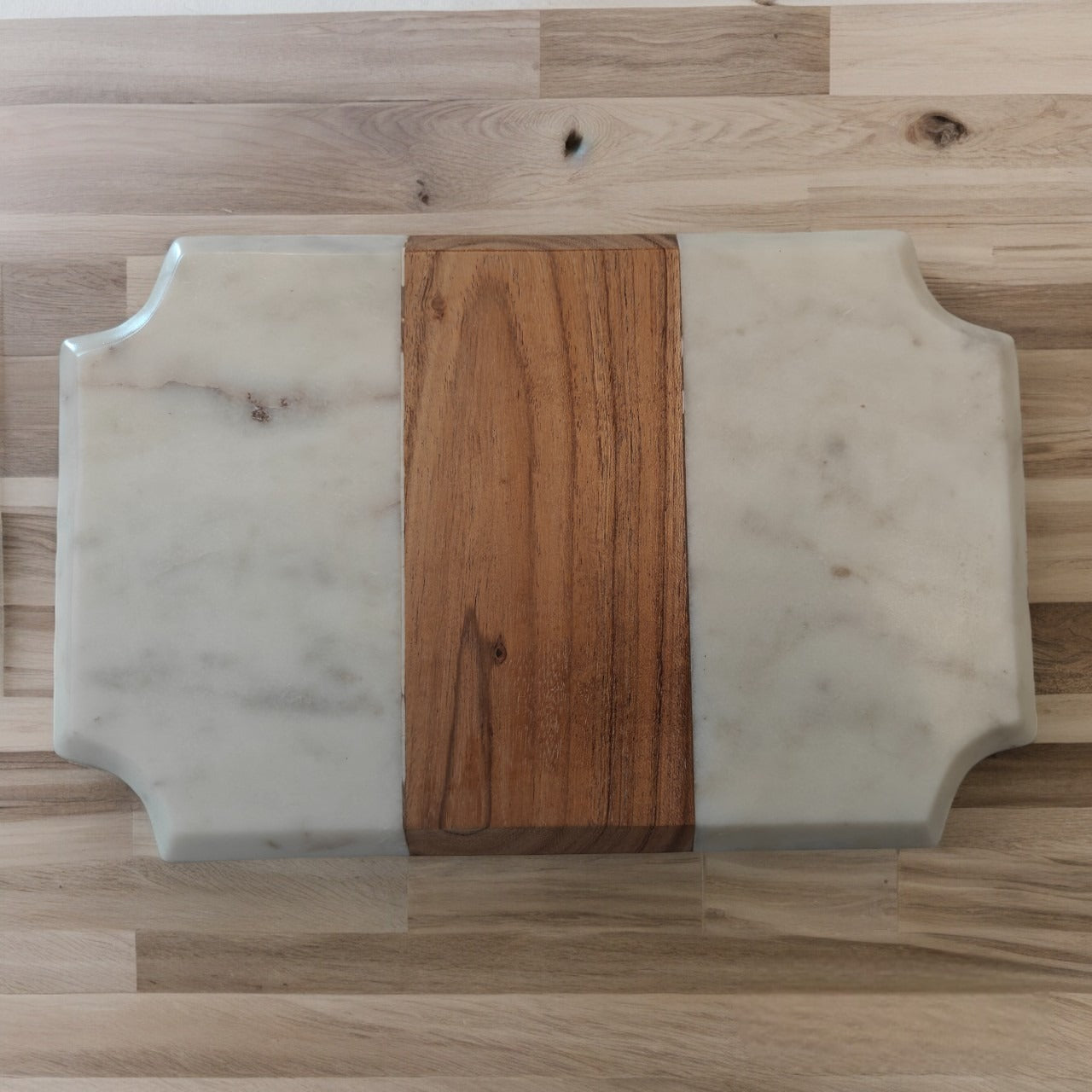 Marble-Wood Cheese Board
