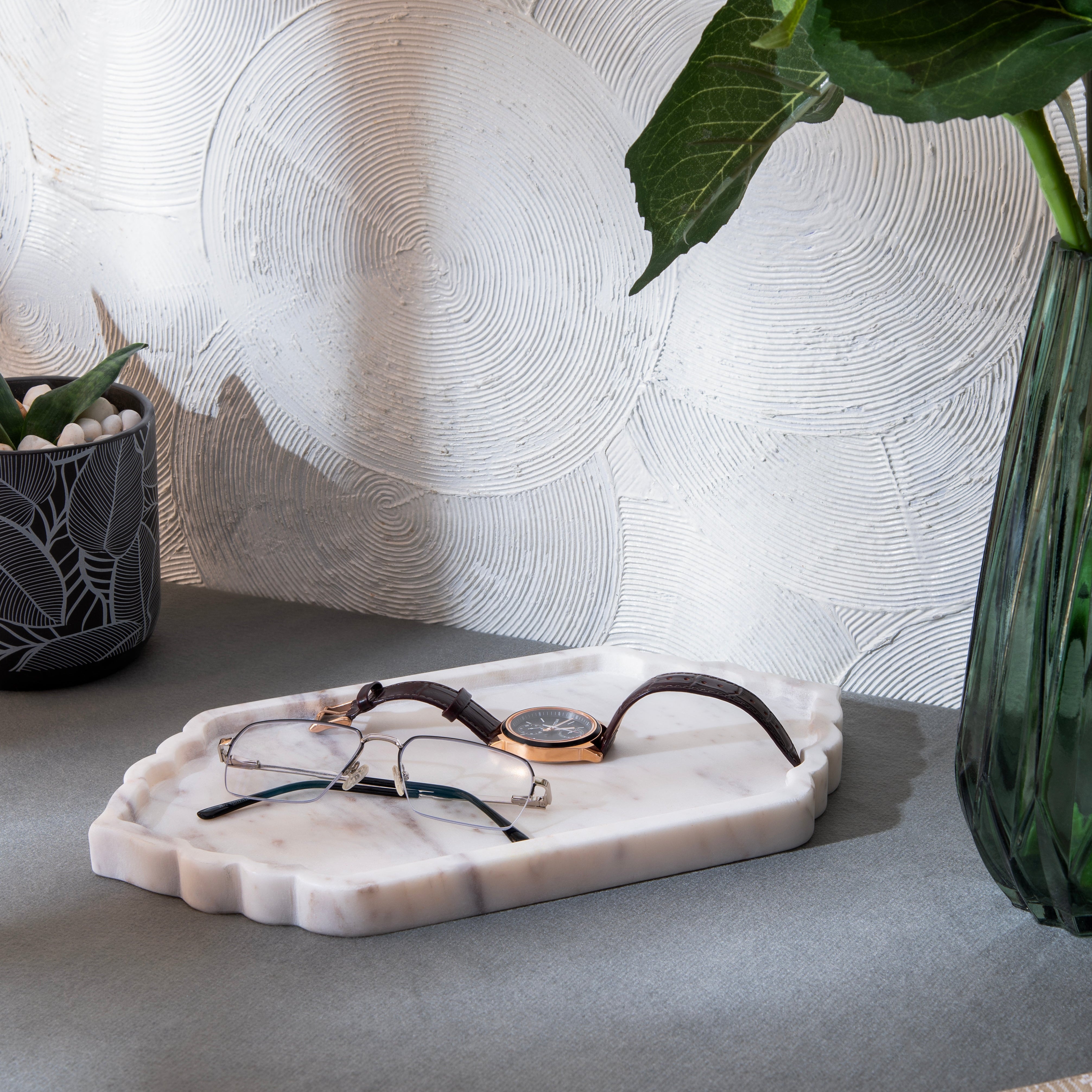 Mughal-Inspired Marble Platter