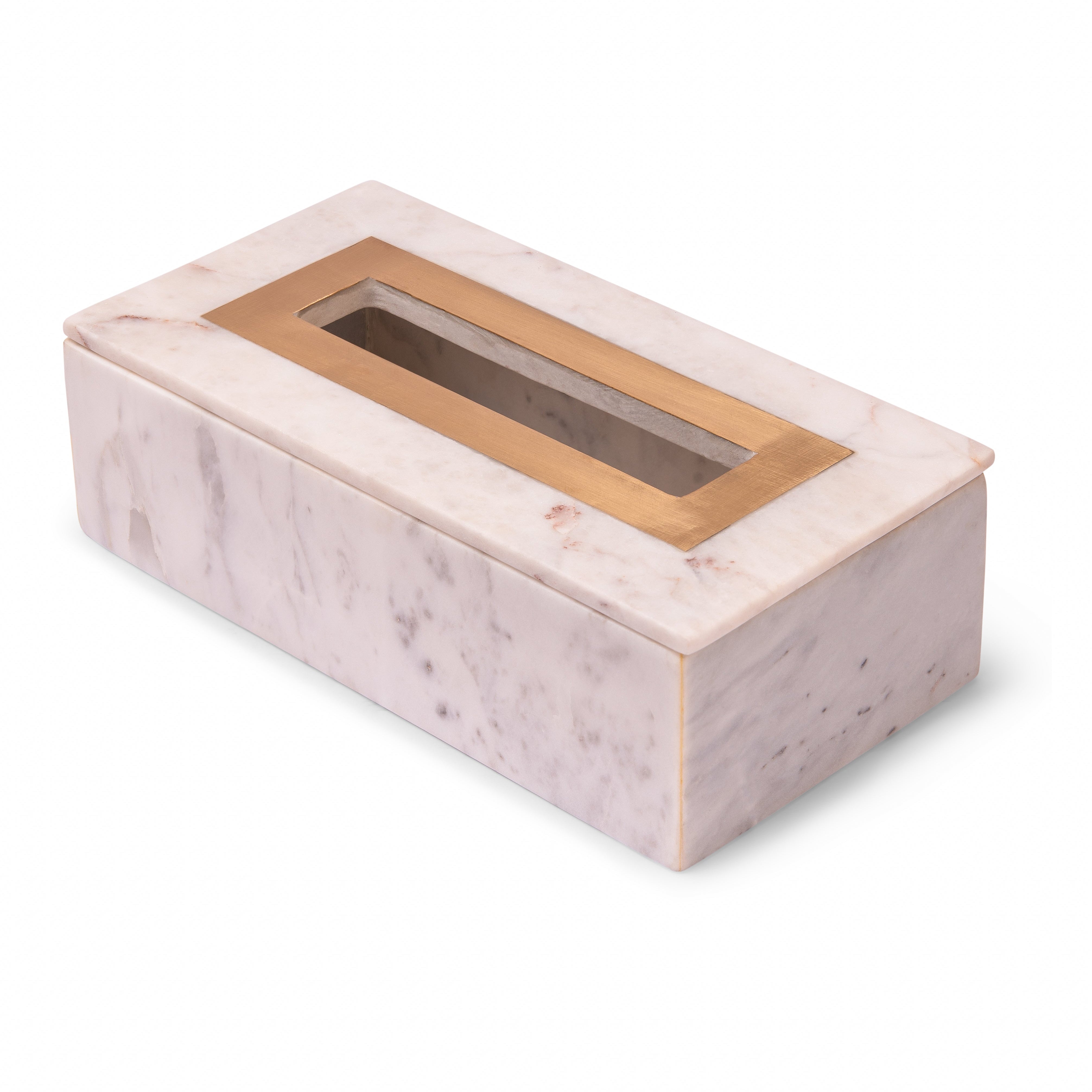Handcrafted Marble Tissue Box
