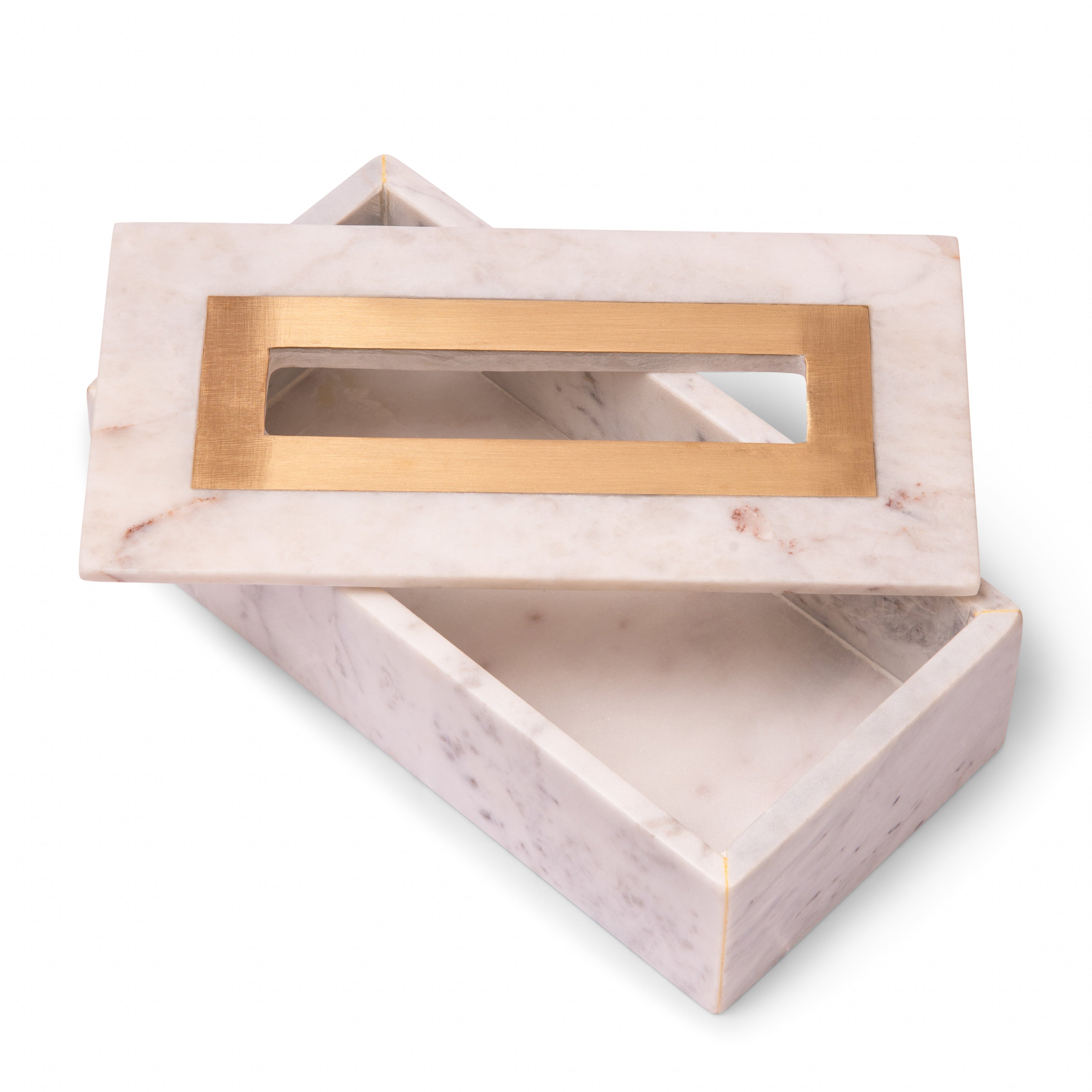 Handcrafted Marble Tissue Box
