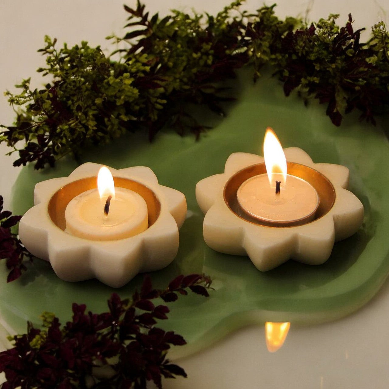 Flower Pooja Diya-set of 2