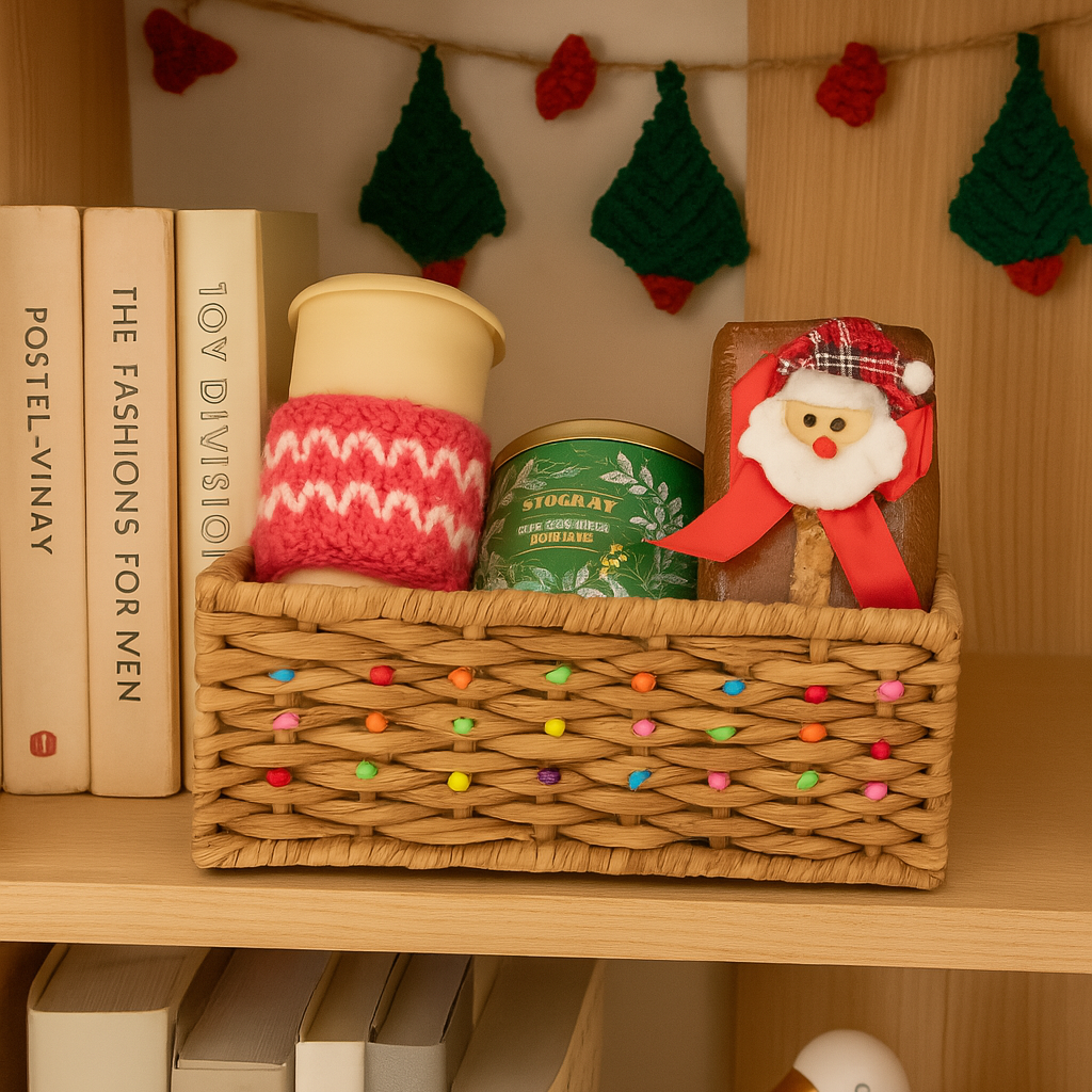 Eco Weaves – Rainbow Dot Basket