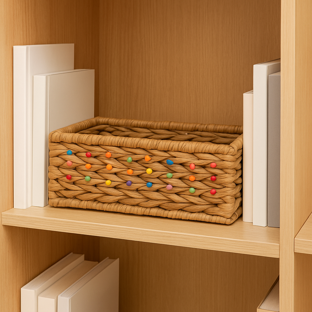 Eco Weaves – Rainbow Dot Basket