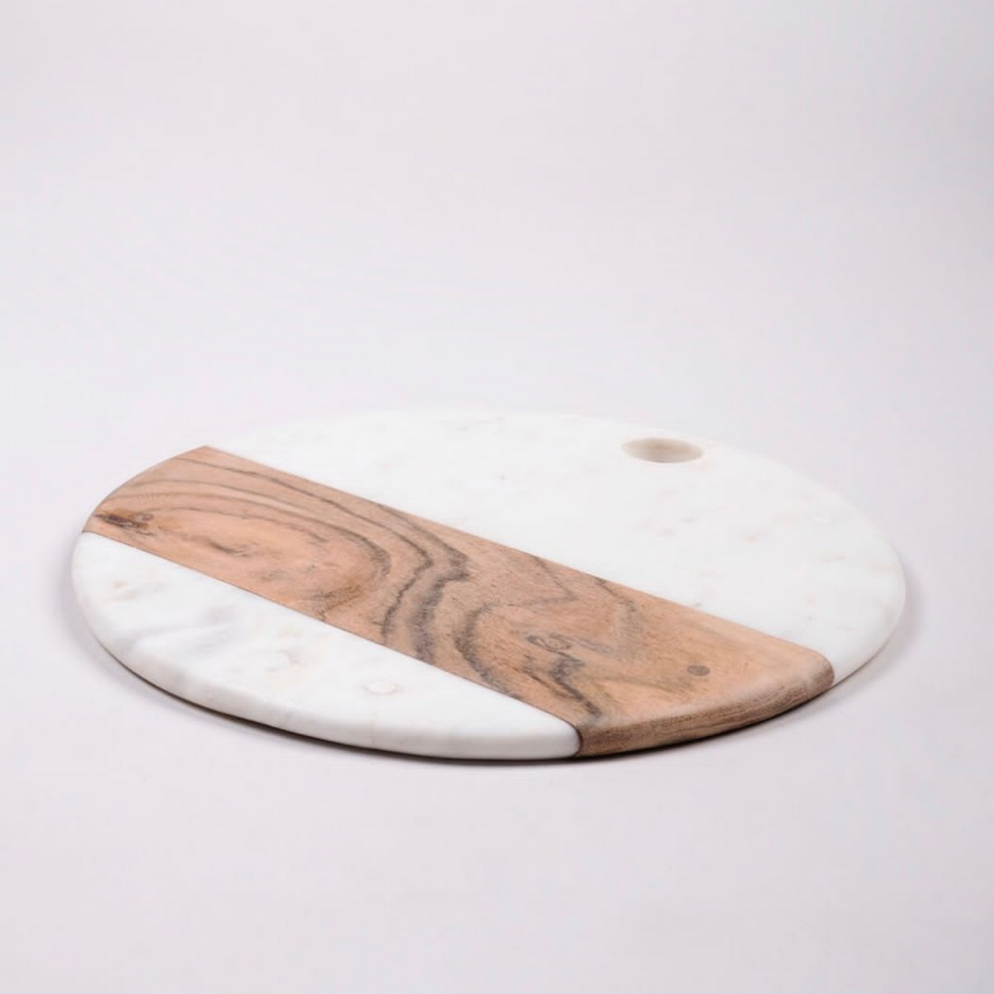 Round marble cheese board