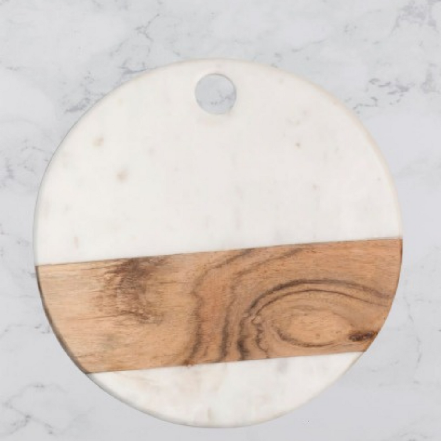 Round marble cheese board