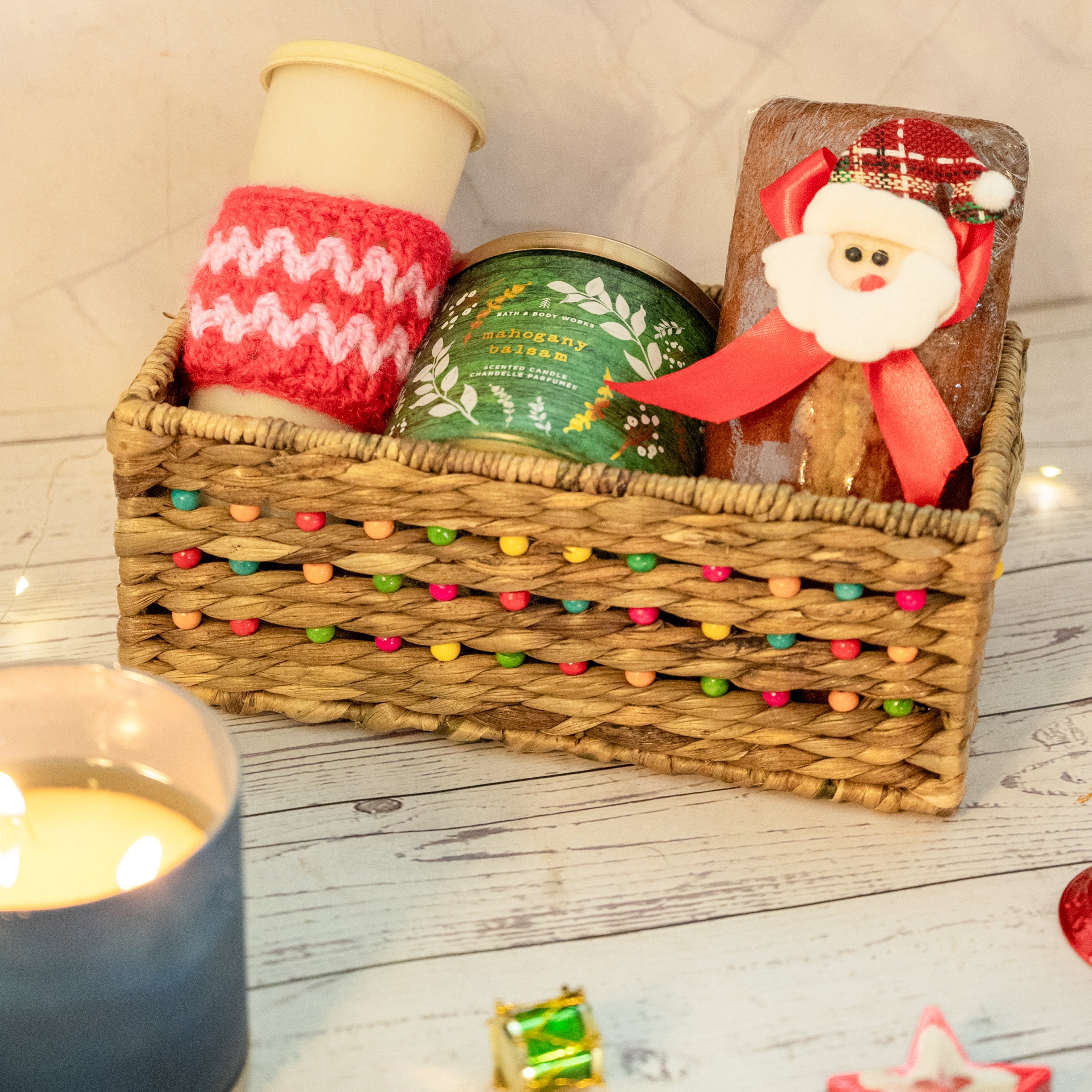 Eco Weaves – Rainbow Dot Basket