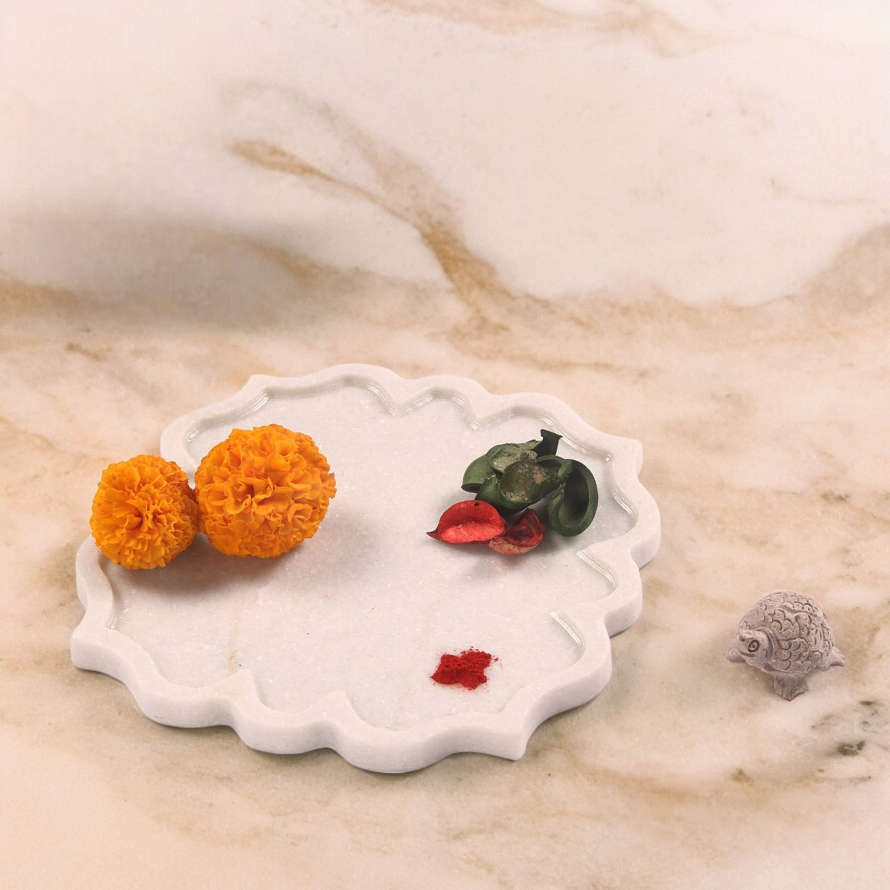 Handcrafted Marble Tray