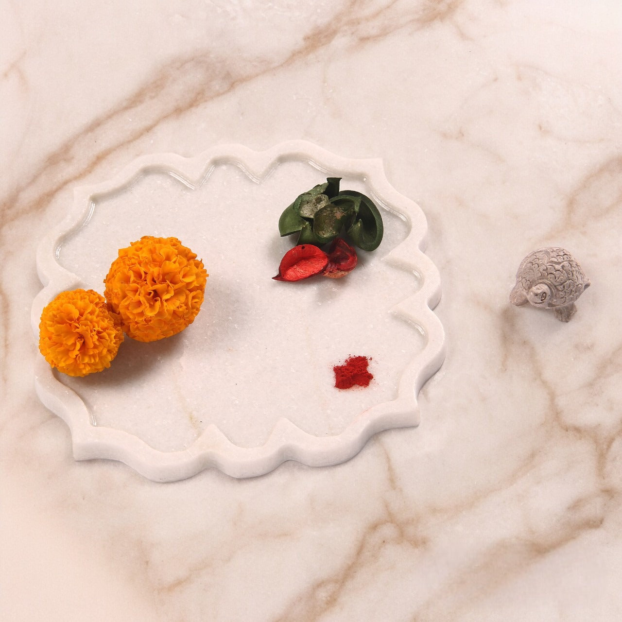 Handcrafted Marble Tray