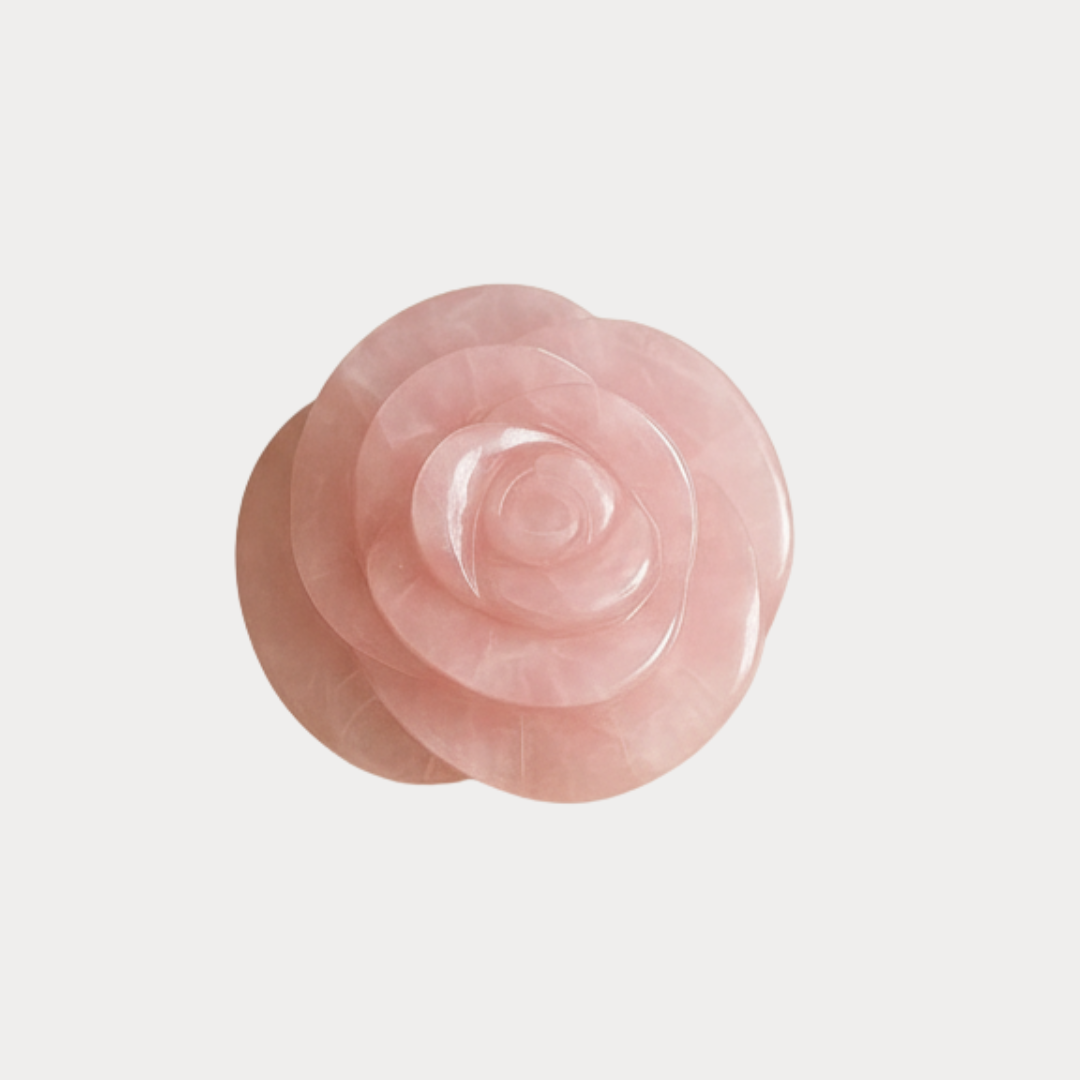 Healing Crystal Rose – Rose Quartz Handcrafted