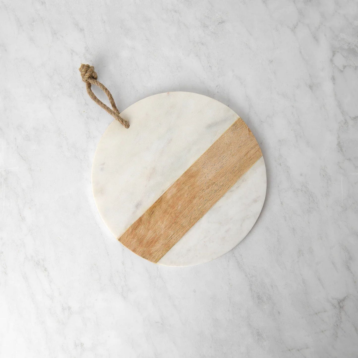 Round marble cheese board