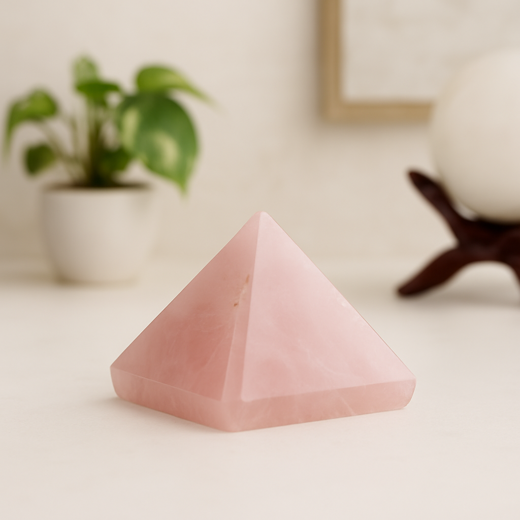 Rose Quartz Pyramid-Love & Harmony