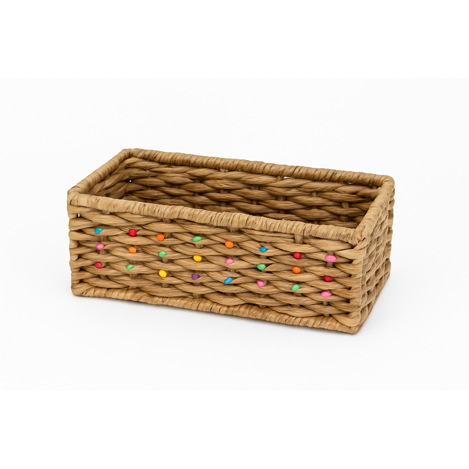 Eco Weaves – Rainbow Dot Basket