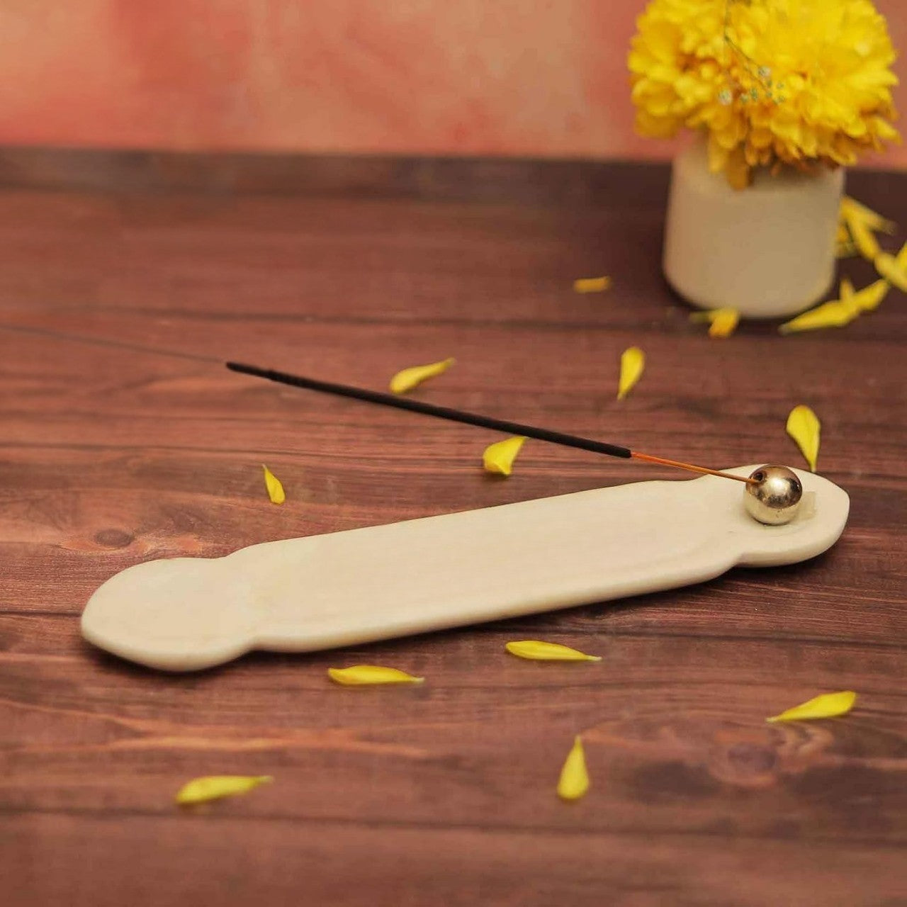 White Marble Incense Holder