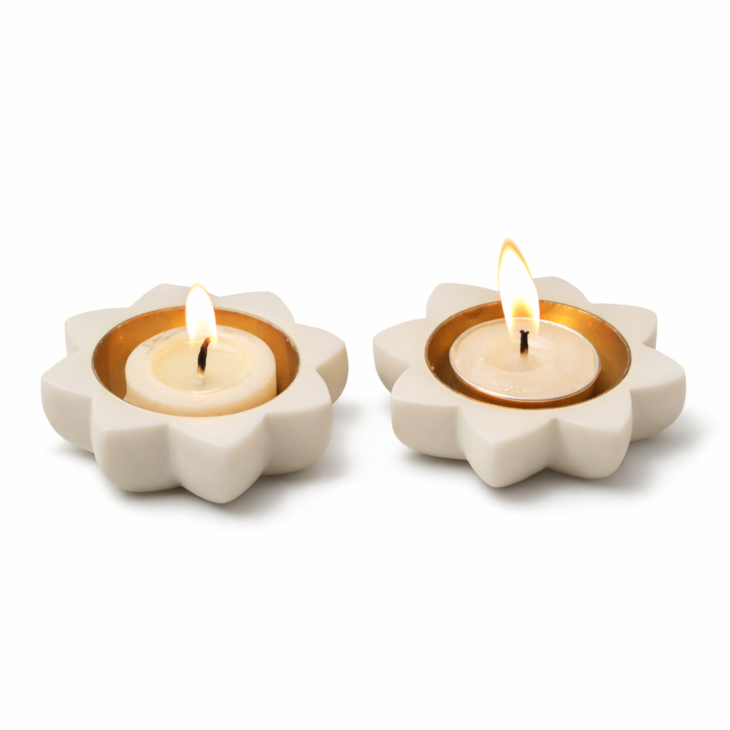 Flower Pooja Diya-set of 2